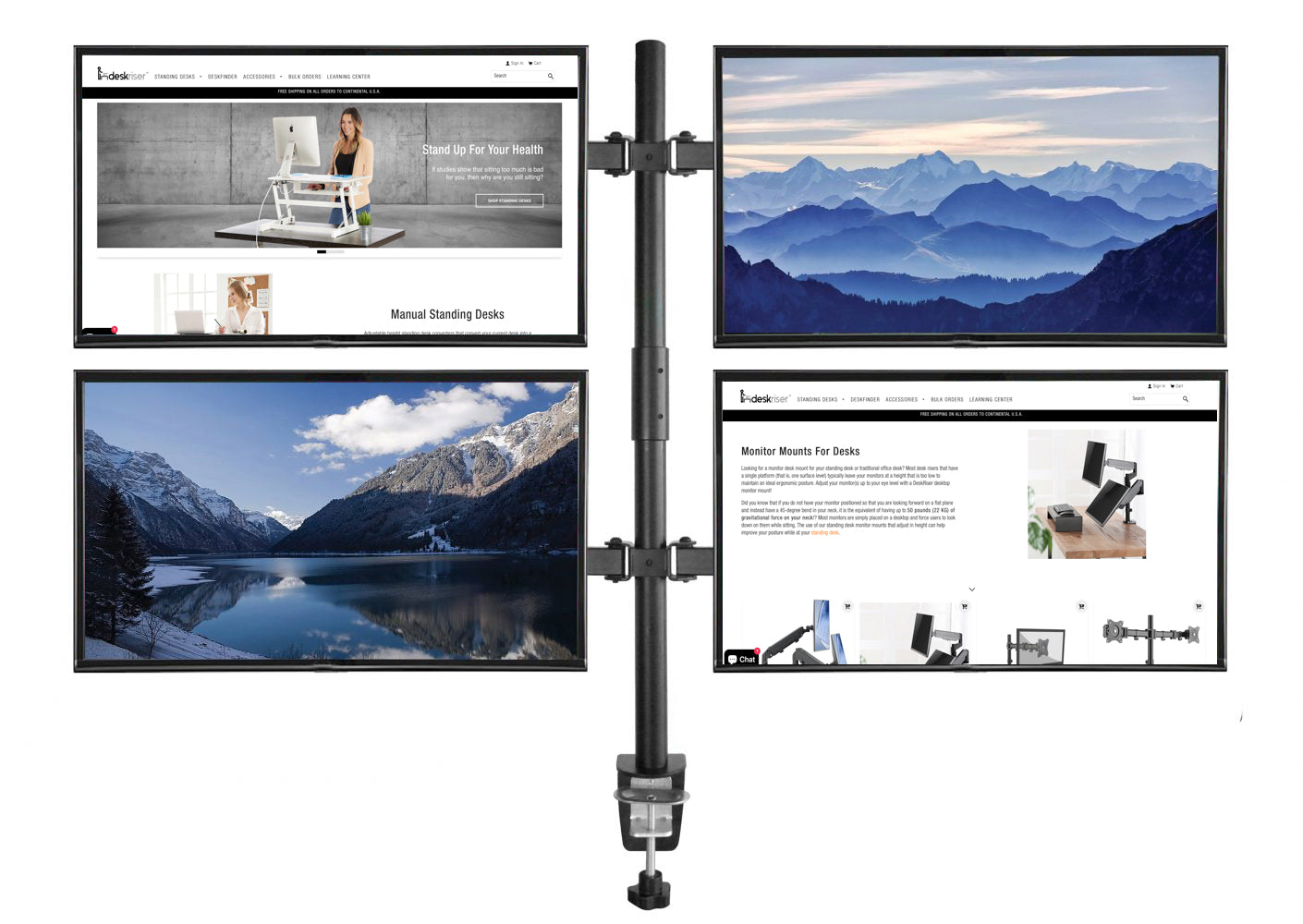 Quad Monitor Mount