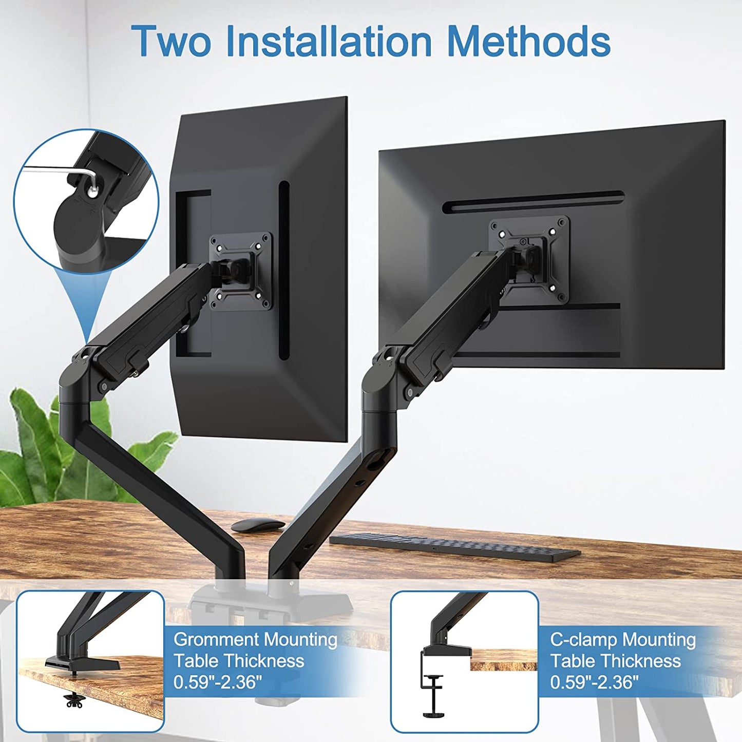 Percy Dual Monitor Arms