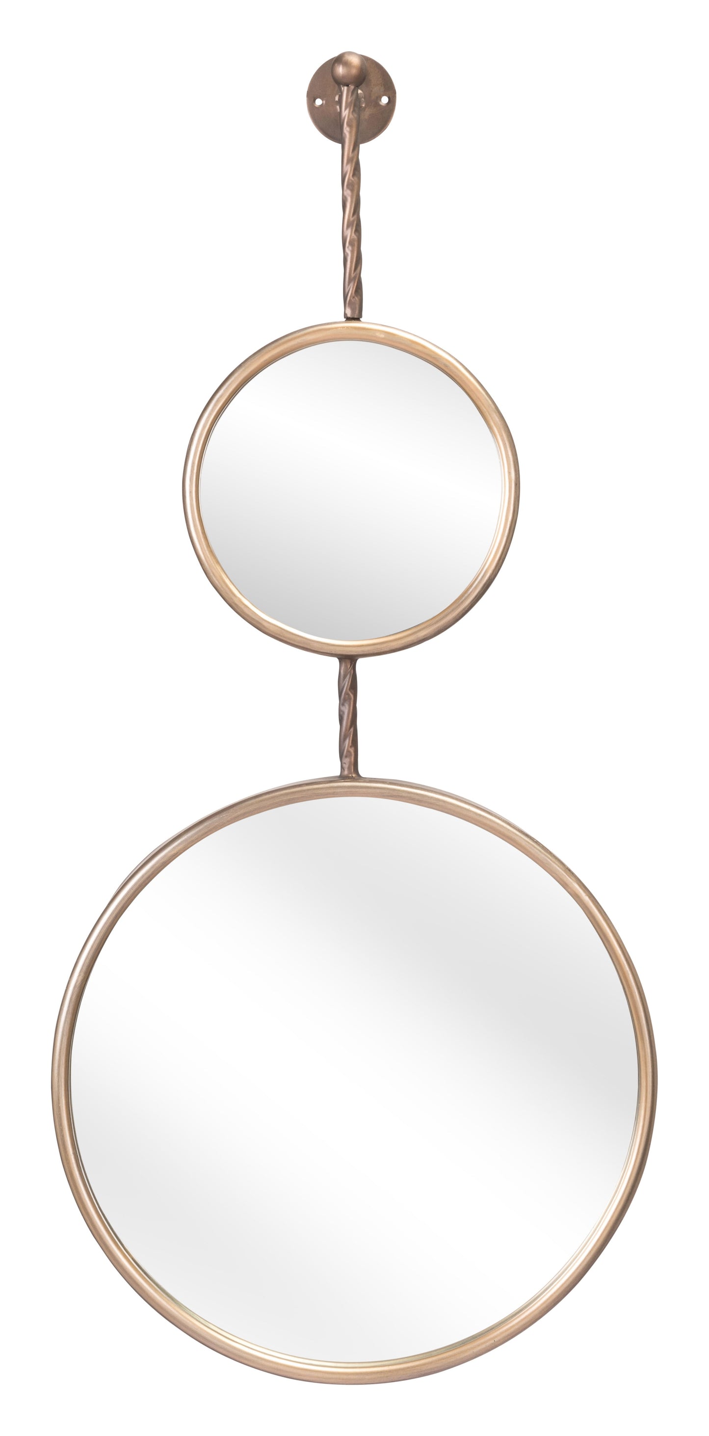 Golden Rearview Mirror