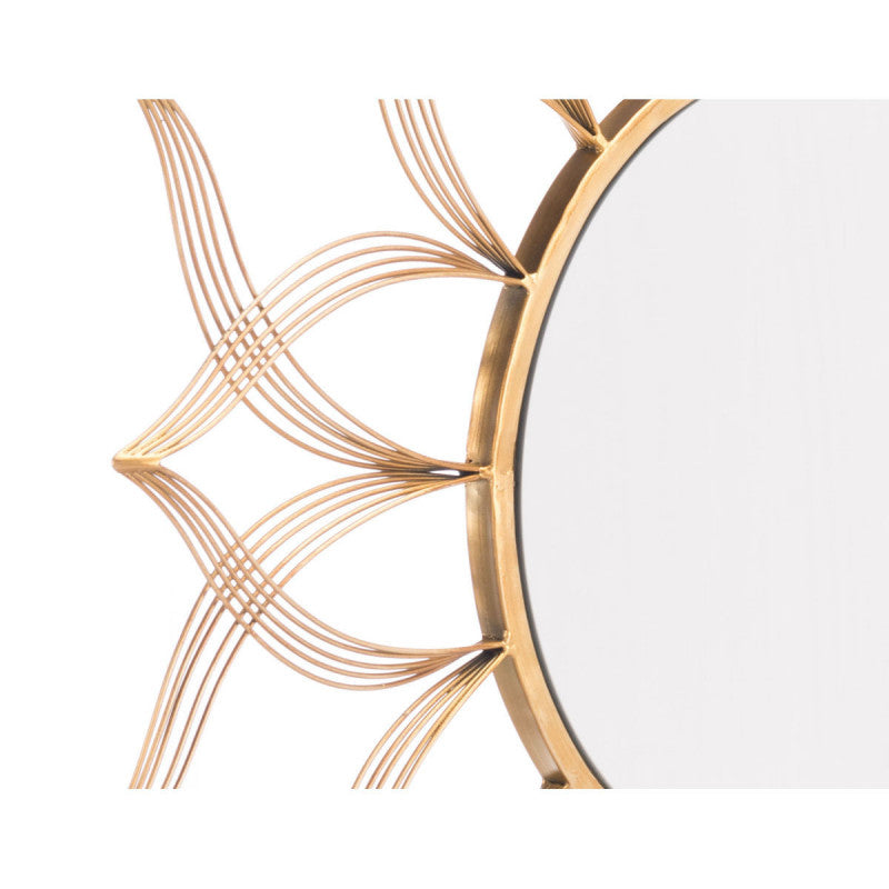 Golden Flower Mirror