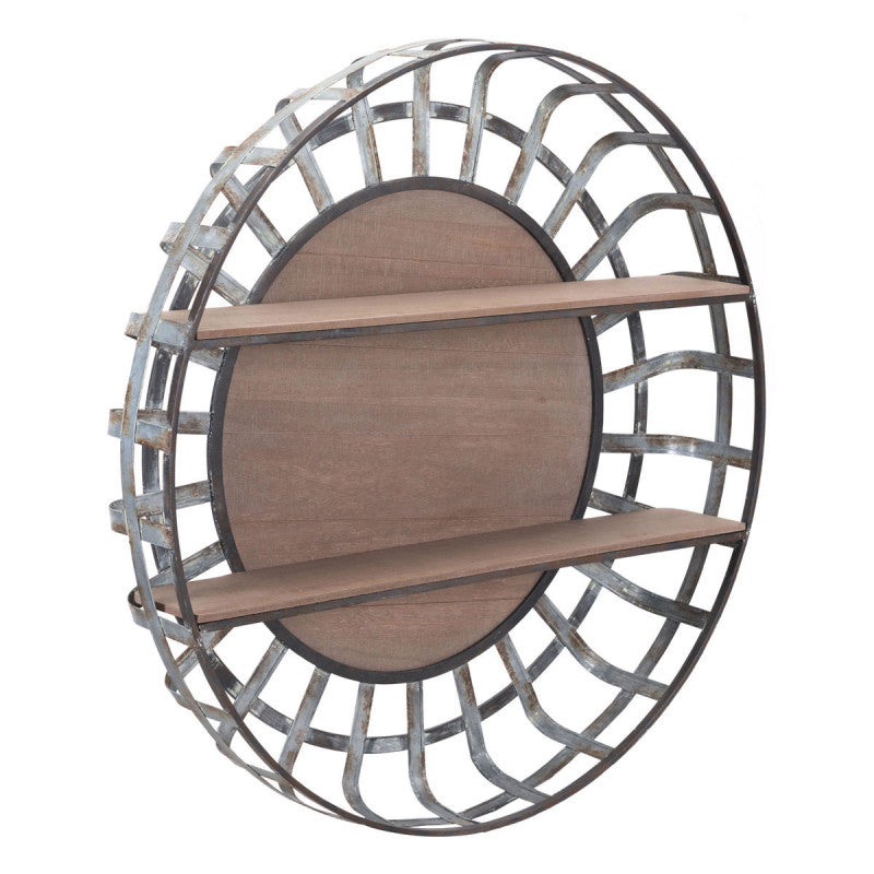 Round Brown Shelf