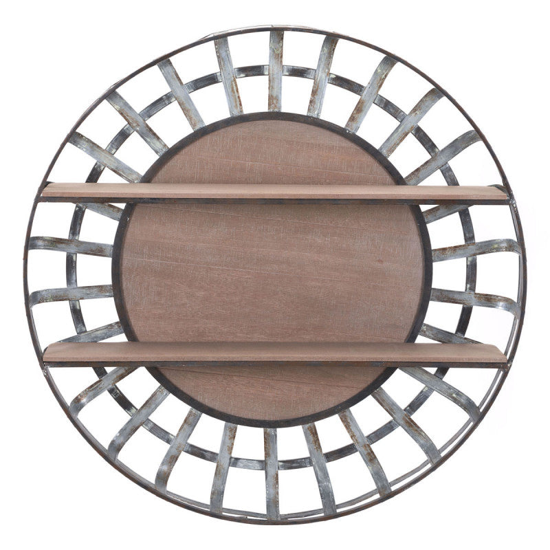 Round Brown Shelf