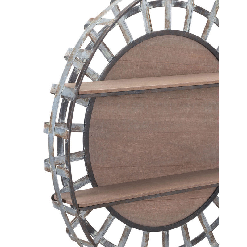 Round Brown Shelf
