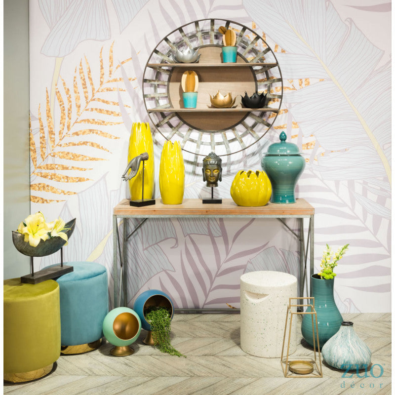 Round Brown Shelf