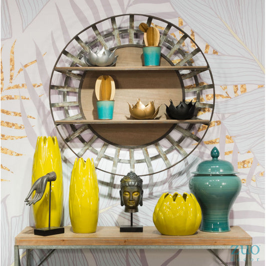 Round Brown Shelf