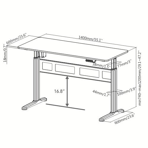 Trey Electric Standing Desk