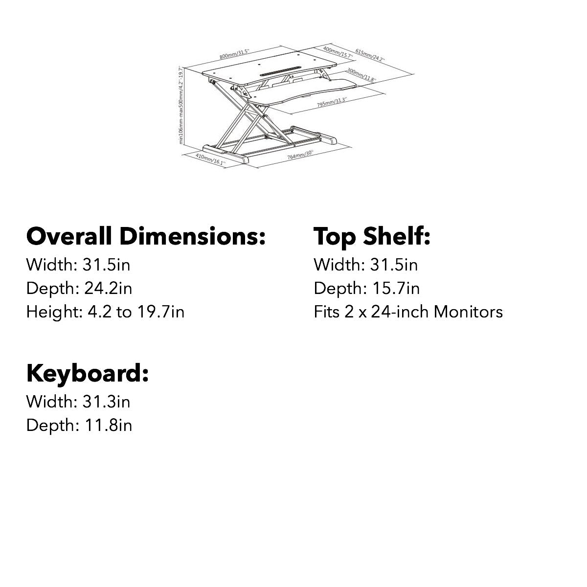DeskRiser 37X