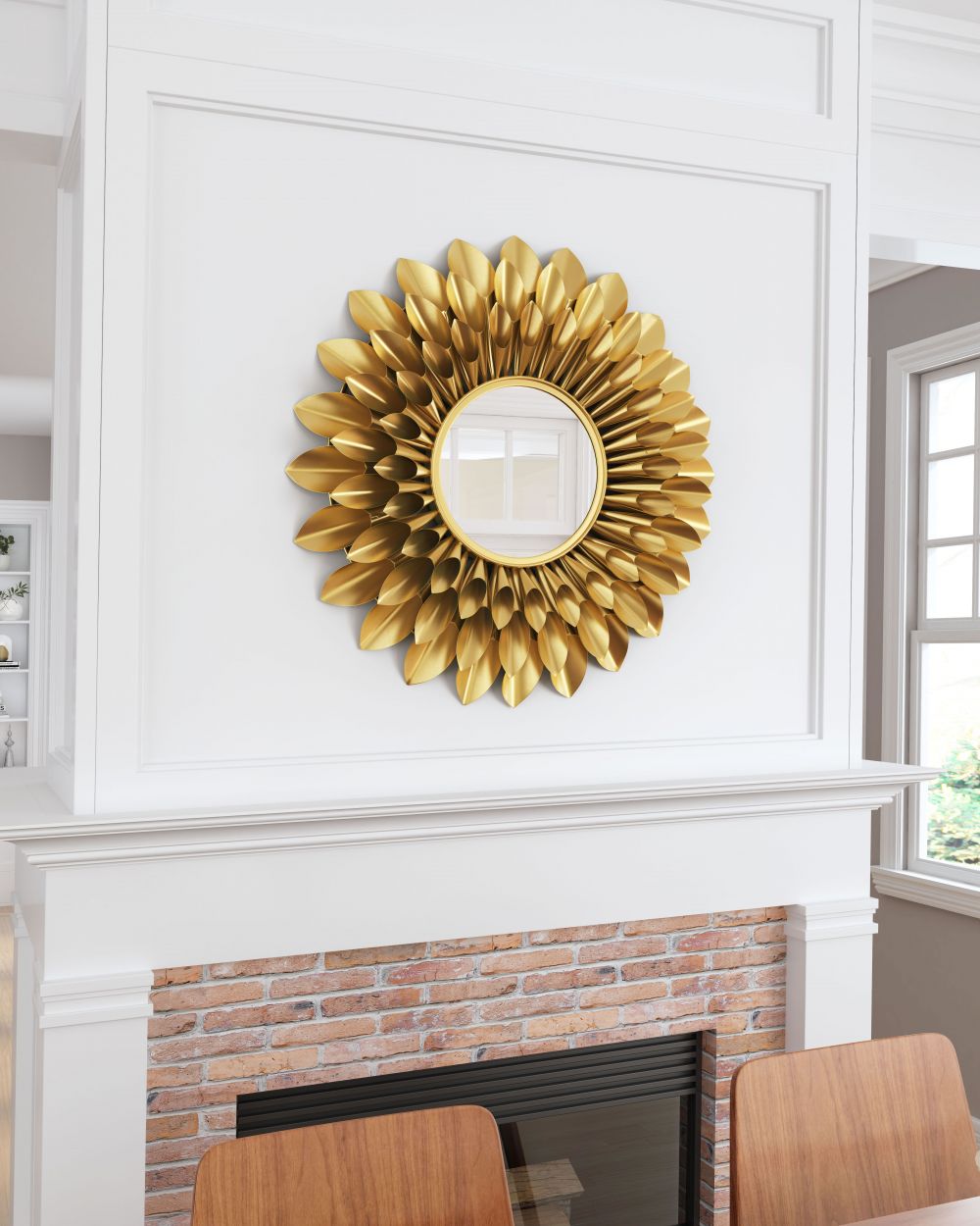 Gold Circles Mirror