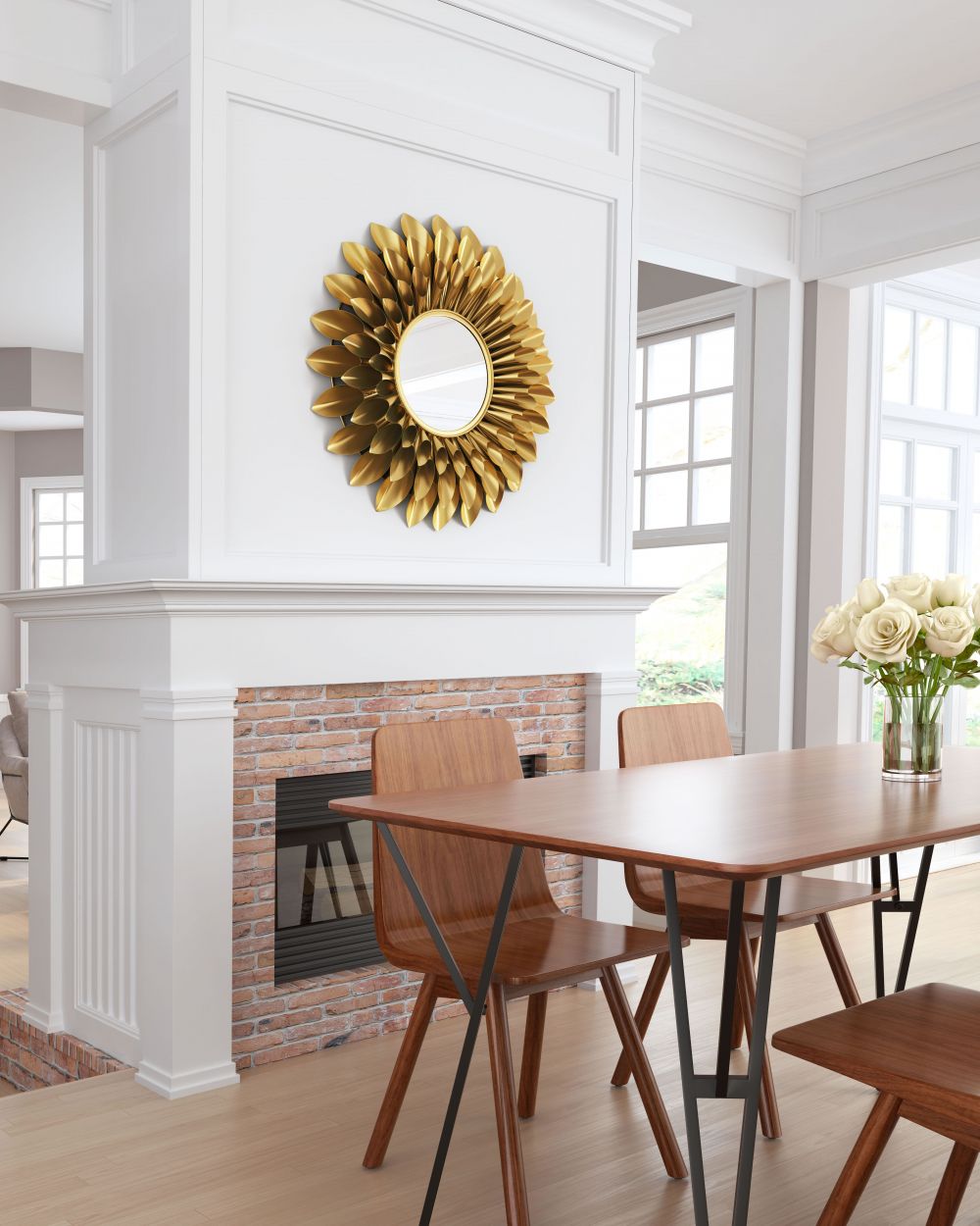 Gold Circles Mirror