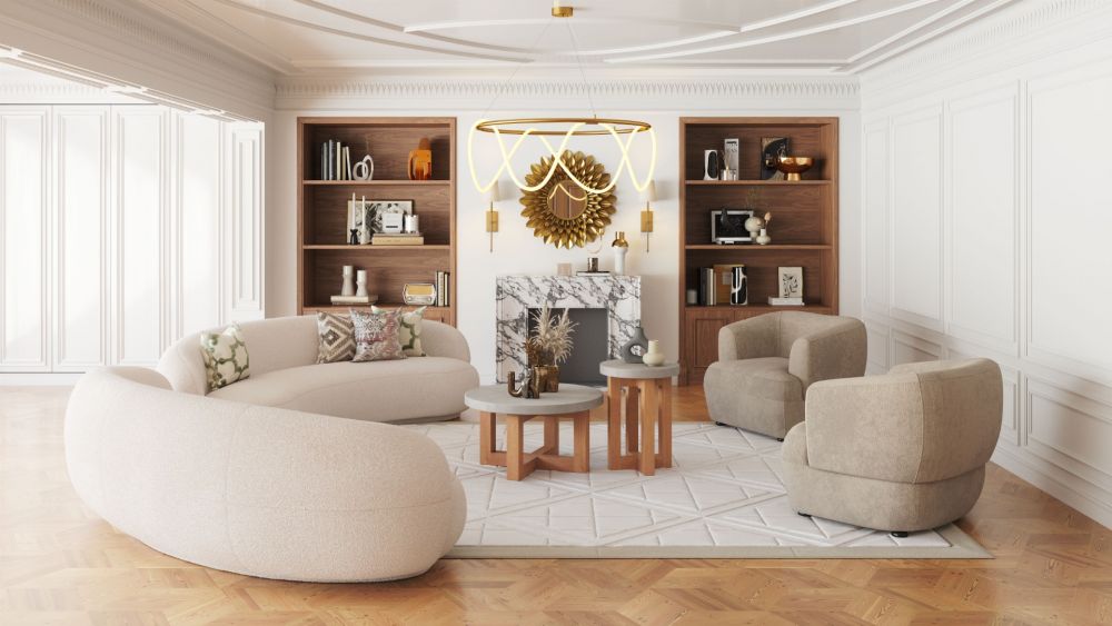Gold Circles Mirror