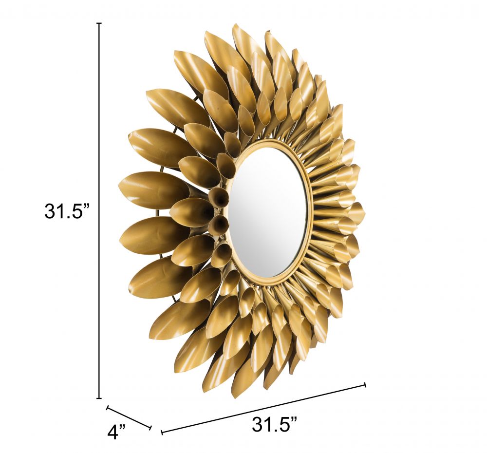 Gold Circles Mirror