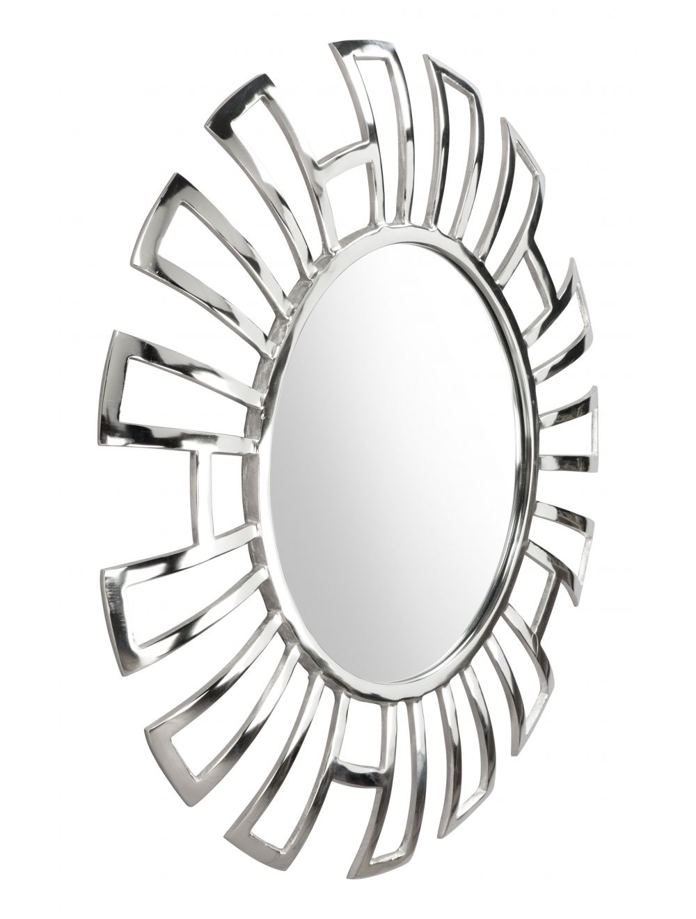 Abani Round Mirror Silver