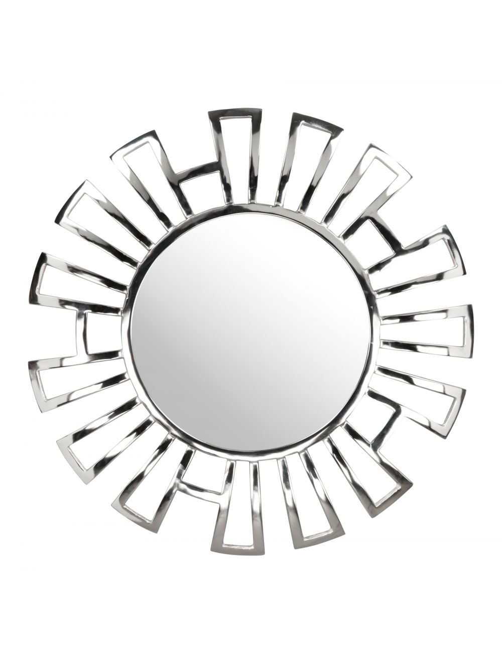 Abani Round Mirror Silver