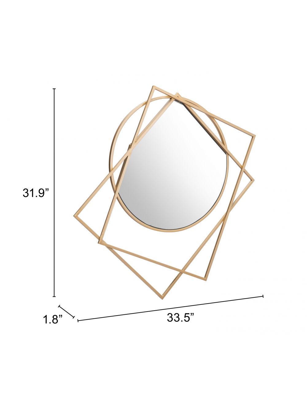 Tri Gold Mirror