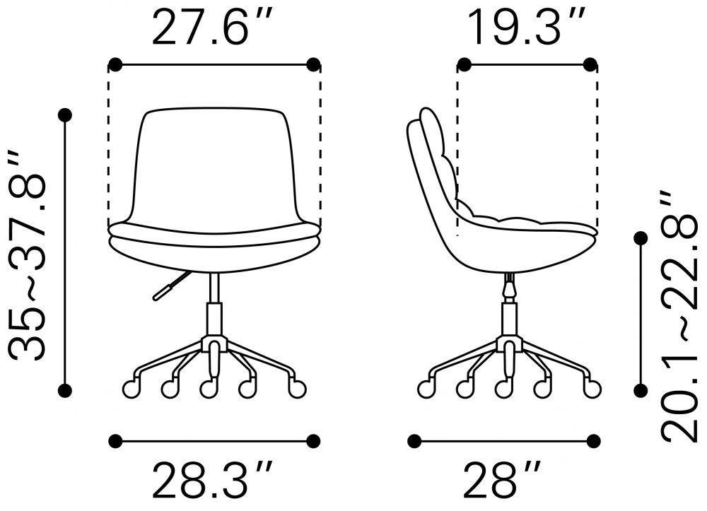 Low Down Office Chair