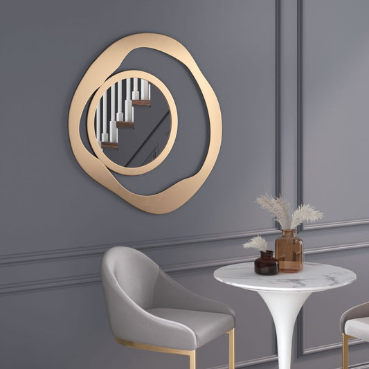 Gold Circles Mirror 2