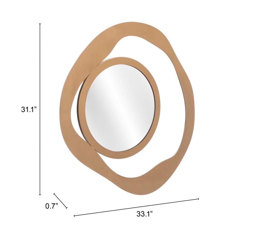 Gold Circles Mirror 2
