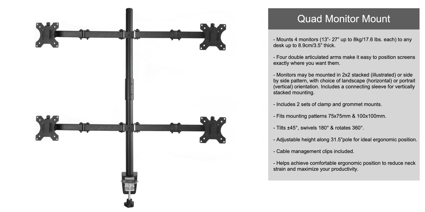 Quad Monitor Mount