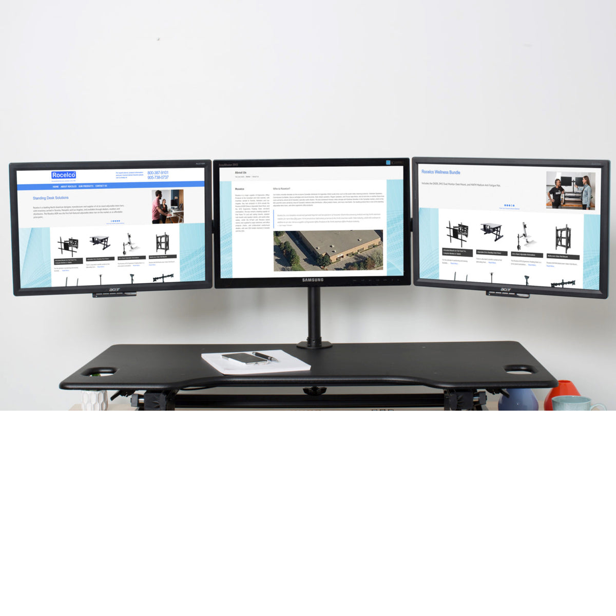 Josie Triple Monitor Arms